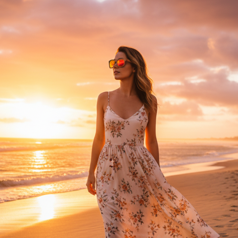 Sunset Beach Woman