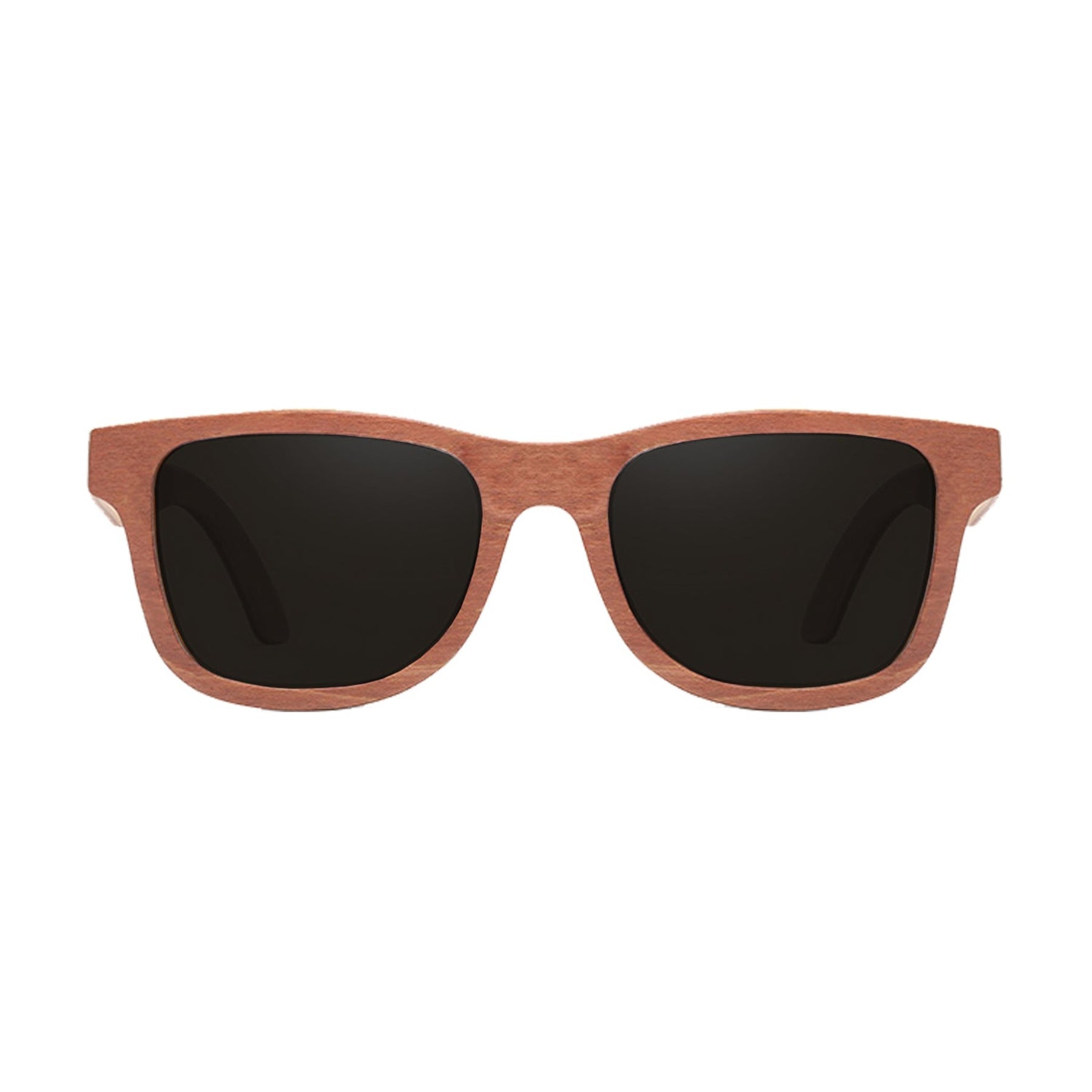 Black lens walnut sunglasses positive