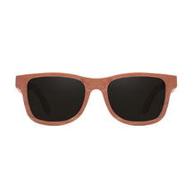 Black lens walnut sunglasses positive