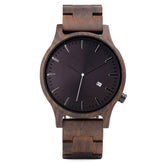 Ebony skeleton men watch with black face positive